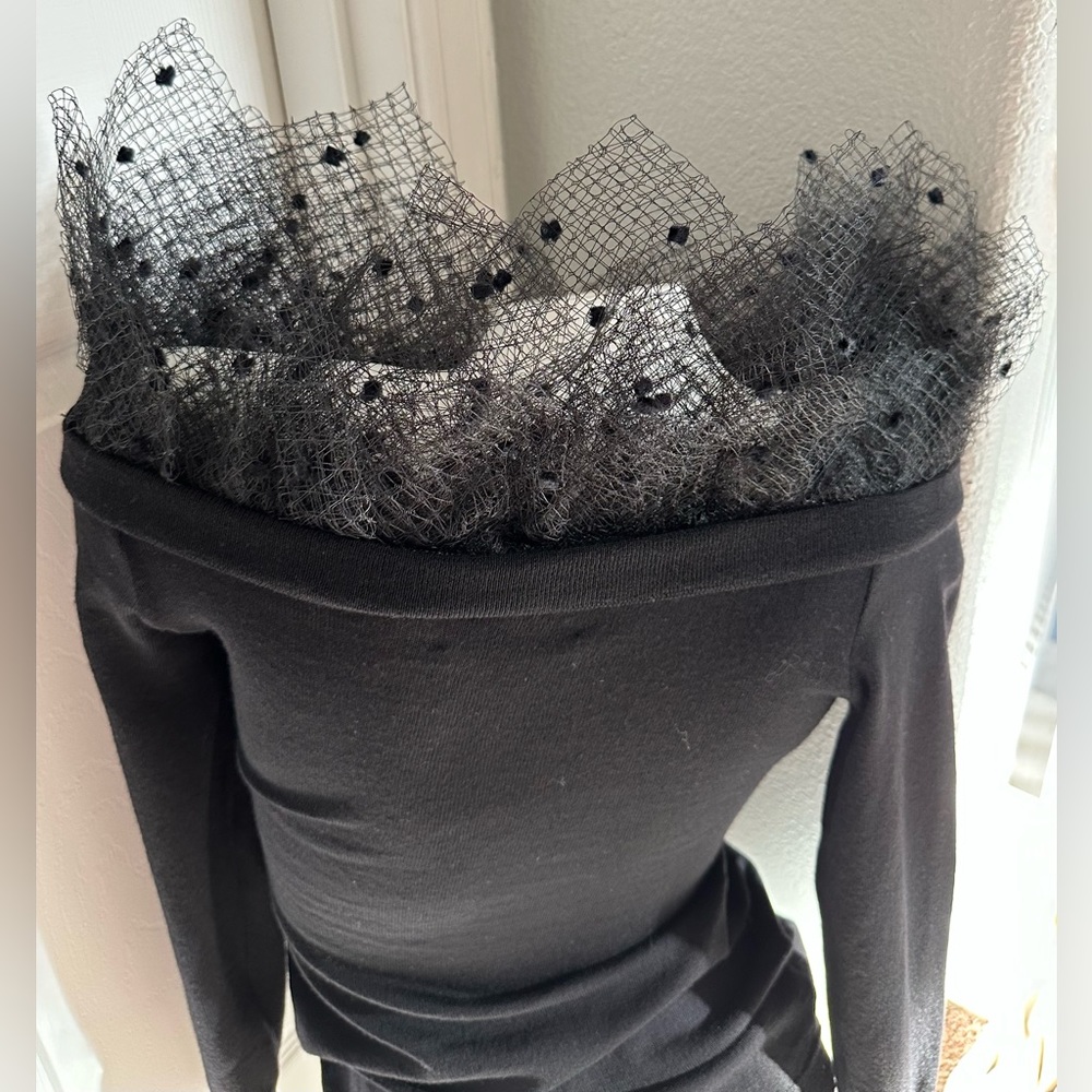 Auth Versace Unique Knitted Open Mesh Shoulders B… - image 2